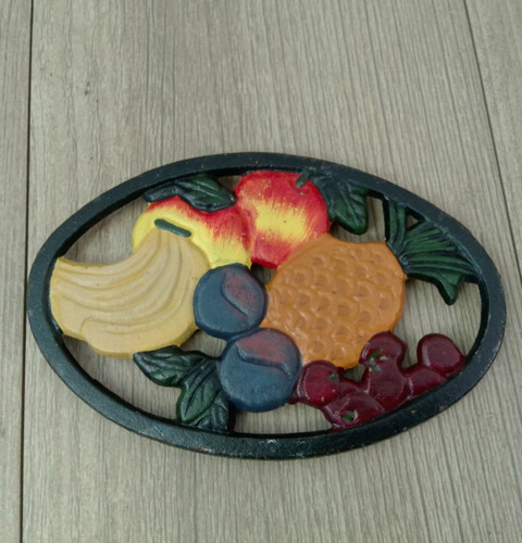 Oval cast iron - cast, trivet