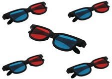 Black Frame Red Blue 3D