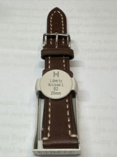 Hirsch Leather Watch Strap.Liberty 20mm Brown RRP £43.00