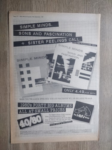 Simple minds sons and - minds,
