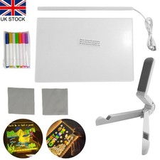 Acrylic DIY Light Up Message-Board Rewritable Drawing Lamps Kid Writing Painting