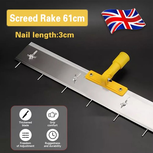 Screed rake for - for, self