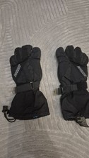 Gordini Ski Gloves Womens Size Large Black Waterproof Padded Outdoor Winter Bike