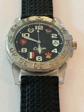 Rugby Union 6 Nations - Cotton Traders black gents watch - Untested
