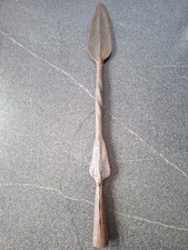 Vintage Antique African Iron Fishing Or Hunting Tribal Ethnic Fishing Spear