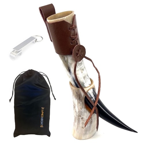 Viking drinking horn beer mug - viking,