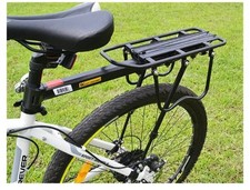 Queta rear bike rack adjustable aluminium alloy maximum load 50kg with reflector