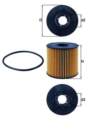 210d knecht oil filter for - ox,