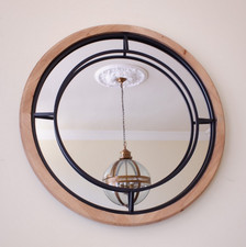 Natural Wood & Black Metal