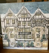EMPTY LIBERTY LONDON LARGE ADVENT CALENDAR 25 BOXES PEACOCK SUPER GIFT STORAGE