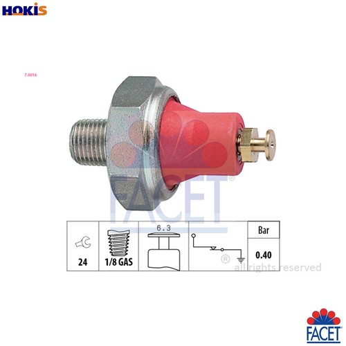 Oil pressure switch 0016 - oil, for