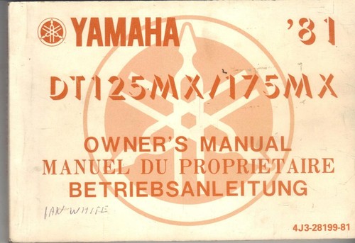 Yamaha dt175 dt125 - yamaha, 1981