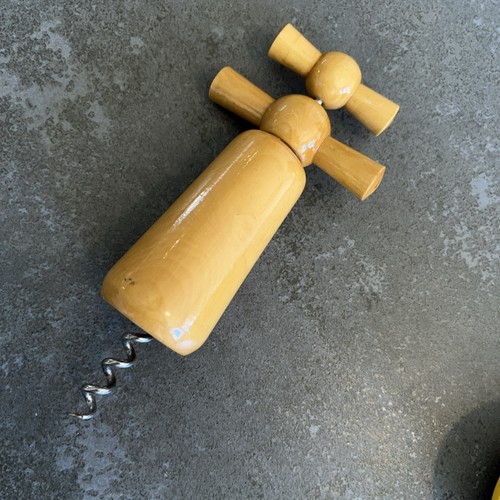 Vintage pale coloured wooden