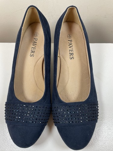 Pavers womens navy blue court - navy,