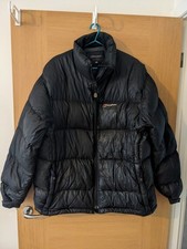 Mens Berghaus High Performance Mountain Feather Down Black Puffer Jacket Size XL