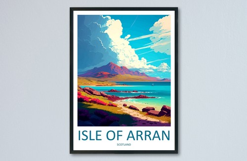 Isle arran travel print - isle, of