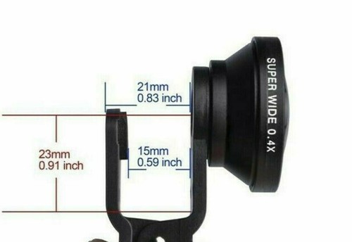 Pair wide angle lens fish - wide,