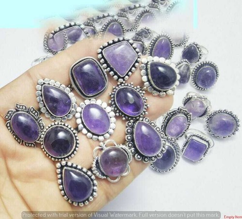 Amethyst gemstone 925 - gemstone,