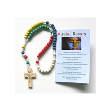 Mission rosary beads - beads, corded