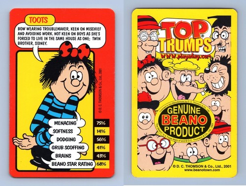 Toots the beano 2001 top - toots,