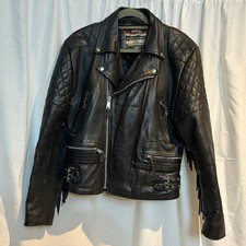Vintage Leather Fringe Jacket