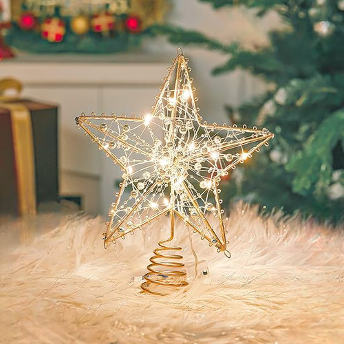 Gold led christmas tree - christmas,