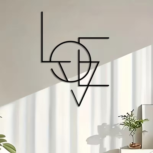 Love metal wall art - wall,