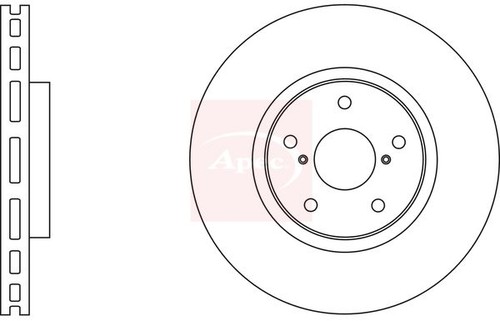 Brake disc front 315mm - disc, outer