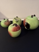 Beautiful Vintage Carlton Ware Apple 7 Piece Tea Set Made In England.