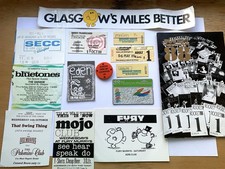 Glasgow Memorabilia 1980s/90s incl. Bluetones Concert Ticket & BT Phonecard