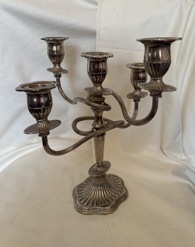 Vintage silver plated arm - plated, 5-arm