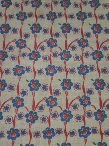 Vintage 1940s feedsack cotton - 1940s,