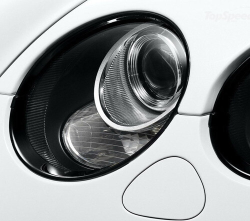 Piano black headlight - headlight, trim
