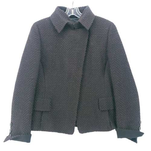 Akris brown woven - jacket, wool
