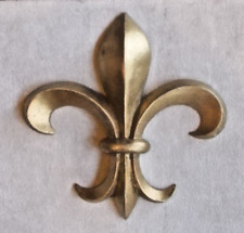 Large Fleur de lIs decorative furniture door or wall moulding gold resin