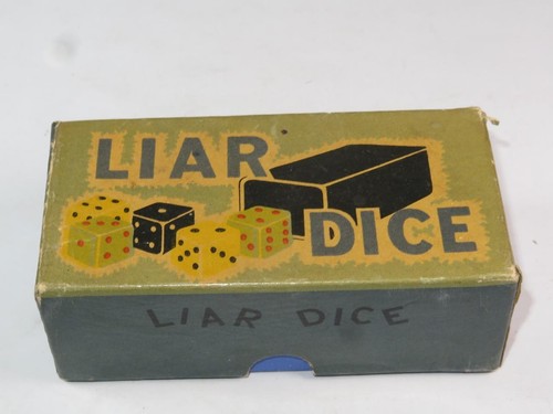 Vintage chad valley liar - chad, dice