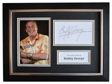 Bobby George Signed A4 Framed