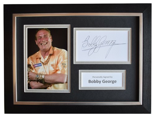 Bobby george signed - george, framed