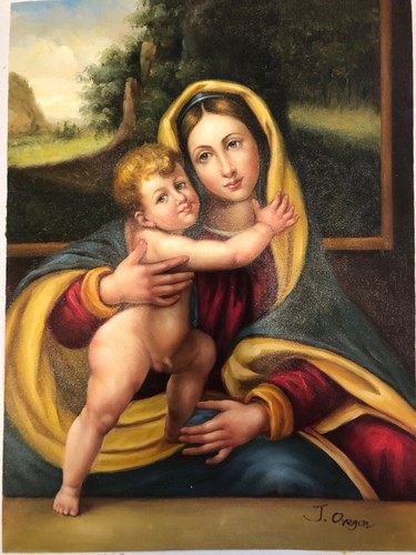 Mary with baby - mary, jesus