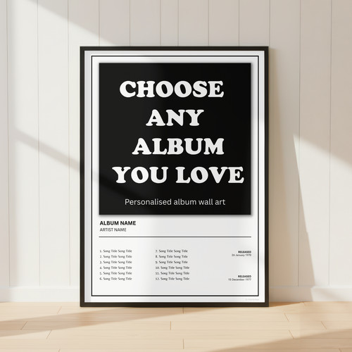 Personalised album print - album,