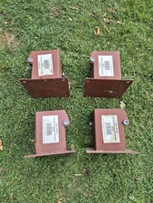 2 x 4" Met Post  Bolt Down  Metal Garden Fence Post Holder Spike