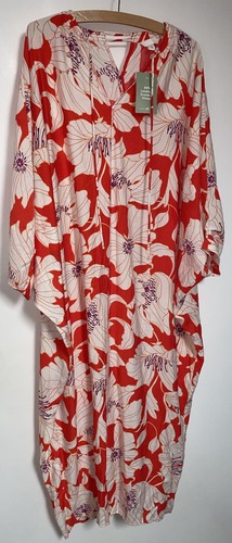 Orange mix kaftan - orange,