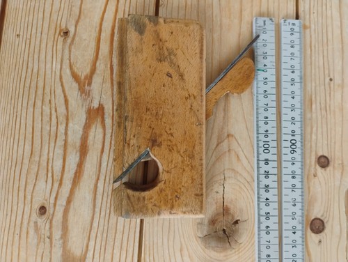 Vintage wooden rebate plane - vintage,