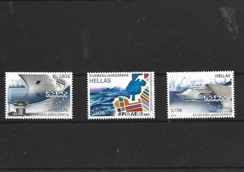Greece mnh euro set 2015 - greece,