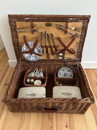 Vintage optima wicker picnic - vintage,
