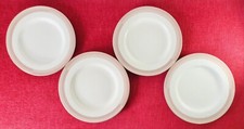 John Lewis, Anyday 2 Tone Pink Rim Design Porcelain Dinner Plates - Set of 4
