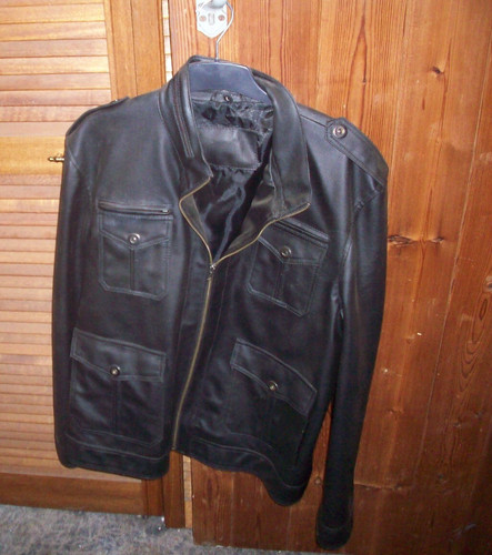 Women black leather - women's-black, jacket-