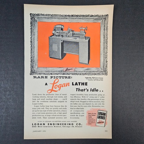 1952 logan engineering lathe - 1952,
