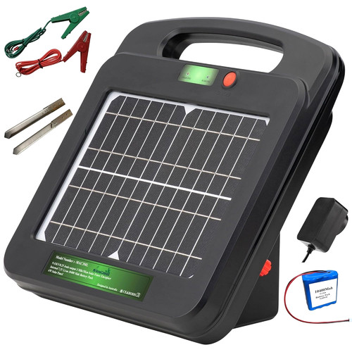 Electric fence charger - charger, solar