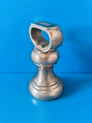Vintage 1lb brass bell weight - brass,